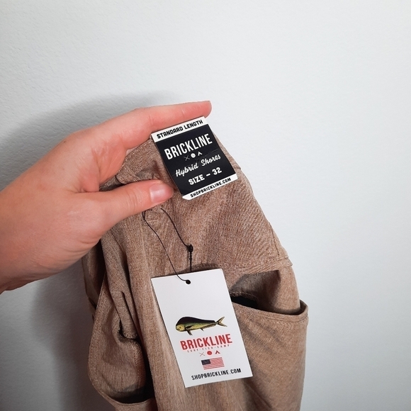 Brickline Khakis Yarn Hybird Shorts 32 NWT - Picture 5 of 10